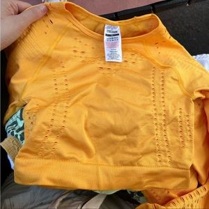 Yellow gymshark top